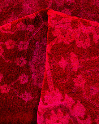 Overdyed Hand-Knotted Pink Area Rug 10' 2" x 13' 6"