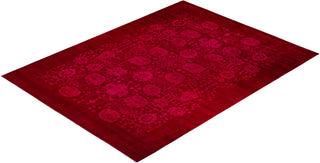 Overdyed Hand-Knotted Pink Area Rug 10' 2" x 13' 6"