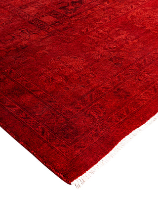 Contemporary Overyed Wool Hand Knotted Orange Area Rug 10' 0" x 13' 6"