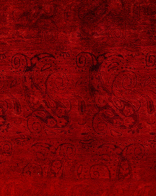 Contemporary Hand-Knotted Overdyed Orange Area Rug 10' 0" x 13' 6"