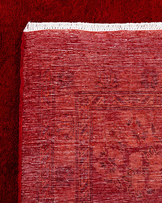 Contemporary Hand-Knotted Overdyed Orange Area Rug 10' 0" x 13' 6"