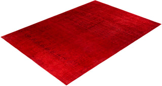Contemporary Hand-Knotted Overdyed Orange Area Rug 10' 0" x 13' 6"