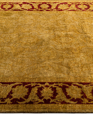 Overdyed Hand-Knotted Wool Modern-Contemporary Brown Area Rug 4' 0" x 6' 5"