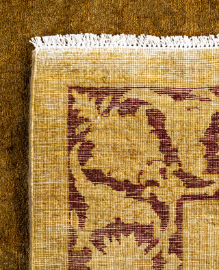 Overdyed Hand-Knotted Wool Modern-Contemporary Brown Area Rug 4' 0" x 6' 5"