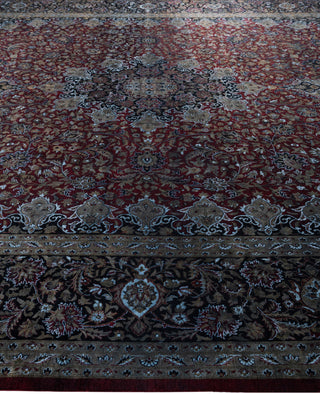 Overdyed One-of-a-Kind Wool Red Area Rug 11' 3" x 14' 10"