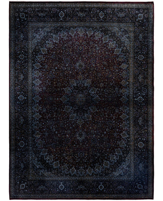 Overdyed One-of-a-Kind Wool Red Area Rug 11' 3" x 14' 10"