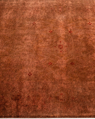Contemporary Hand-Knotted Overdyed Brown Area Rug 2' 8" x 4' 4"
