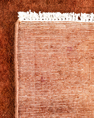 Contemporary Hand-Knotted Overdyed Brown Area Rug 2' 8" x 4' 4"