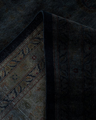 Overdyed Hand-Knotted Black Area Rug 12' 2" x 16' 3"