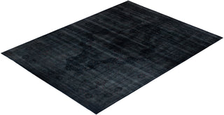Overdyed Hand-Knotted Black Area Rug 12' 2" x 16' 3"