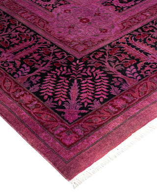 Contemporary Fine Vibrance Pink Wool Area Rug - 10' 3" x 13' 10"