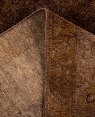 Overdyed One-of-a-Kind Wool Brown Area Rug 6' 2" x 8' 10"