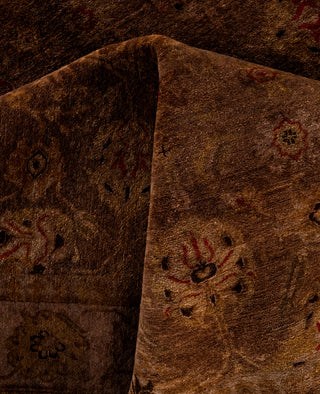 Overdyed One-of-a-Kind Wool Brown Area Rug 6' 2" x 8' 10"