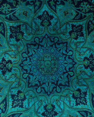 Fine Vibrance, One-of-a-Kind Hand-Knotted Area Rug  - Blue, 6' 2" x 9' 3"