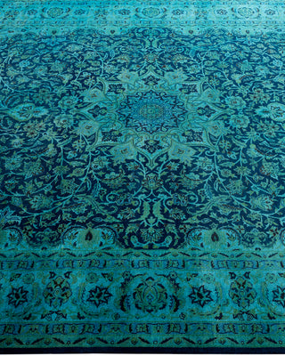 Fine Vibrance, One-of-a-Kind Hand-Knotted Area Rug  - Blue, 6' 2" x 9' 3"