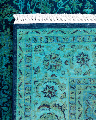 Fine Vibrance, One-of-a-Kind Hand-Knotted Area Rug  - Blue, 6' 2" x 9' 3"