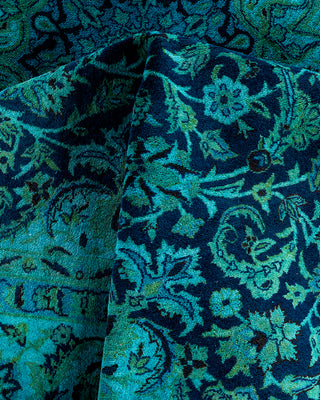 Fine Vibrance, One-of-a-Kind Hand-Knotted Area Rug  - Blue, 6' 2" x 9' 3"