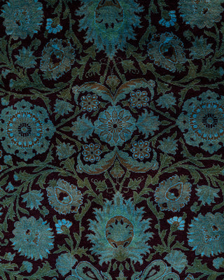 Overdyed Hand-Knotted Blue Area Rug 6' 2" x 8' 10"