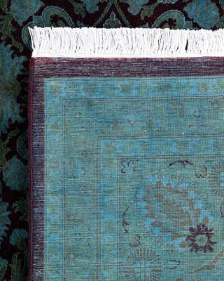 Overdyed Hand-Knotted Blue Area Rug 6' 2" x 8' 10"