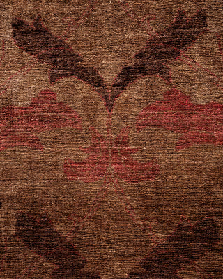 Contemporary Fine Vibrance Gray Wool Area Rug - 7' 10" x 9' 9"