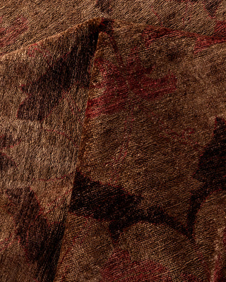 Contemporary Fine Vibrance Gray Wool Area Rug - 7' 10" x 9' 9"