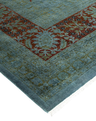 Modern Overdyed Hand Knotted Wool Gray Area Rug 10' 3" x 13' 6"