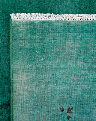 Contemporary Hand-Knotted Overdyed Blue Area Rug 10' 5" x 14' 8"