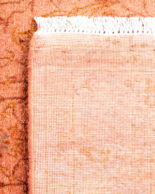 Contemporary Hand Knotted Overdyed Pink Area Rug 3' 2" x 5' 4"
