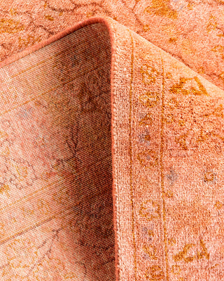 Contemporary Hand Knotted Overdyed Pink Area Rug 3' 2" x 5' 4"