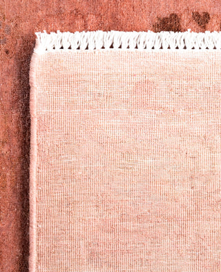 Contemporary Overdyed Wool Hand Knotted Pink Area Rug 3' 1" x 5' 2"