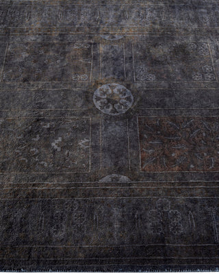 Contemporary Fine Vibrance Gray Wool Area Rug - 3' 1" x 5' 0"