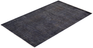 Contemporary Fine Vibrance Gray Wool Area Rug - 3' 1" x 5' 0"