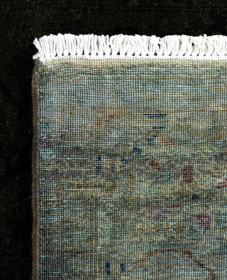 Contemporary Overdyed Wool Hand Knotted Black Area Rug 3' 2" x 5' 3"