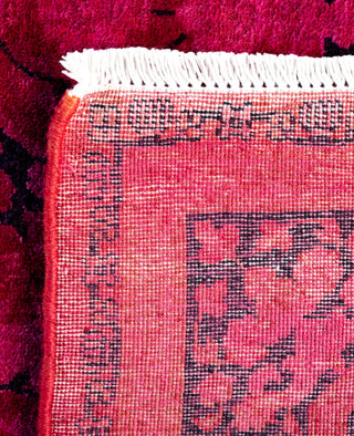 Contemporary Overdyed Wool Hand Knotted Pink Area Rug 3' 3" x 5' 3"