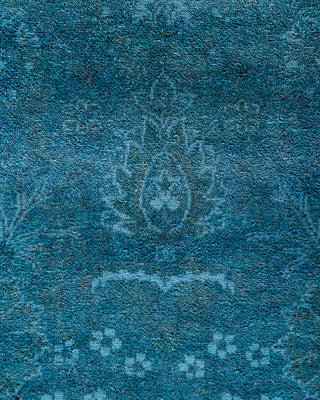 Fine Vibrance, One-of-a-Kind Hand-Knotted Runner Rug  - Blue, 2' 9" x 12' 4"
