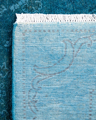 Fine Vibrance, One-of-a-Kind Hand-Knotted Runner Rug  - Blue, 2' 9" x 12' 4"