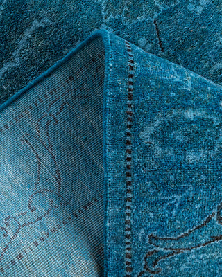 Fine Vibrance, One-of-a-Kind Hand-Knotted Runner Rug  - Blue, 2' 9" x 12' 4"