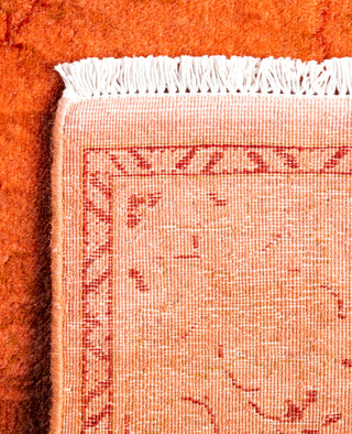 Contemporary Overdyed Wool Hand Knotted Pink Runner 2' 7" x 17' 0"
