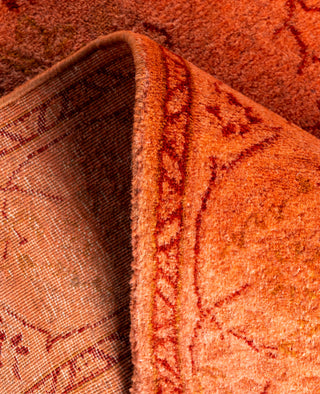 Contemporary Overdyed Wool Hand Knotted Pink Runner 2' 7" x 17' 0"