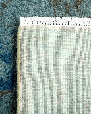 Contemporary Hand Knotted Overdyed Gray Runner 2' 9" x 7' 10"