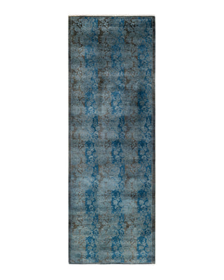 Contemporary Fine Vibrance Gray Wool Area Rug 2' 9" x 7' 10"