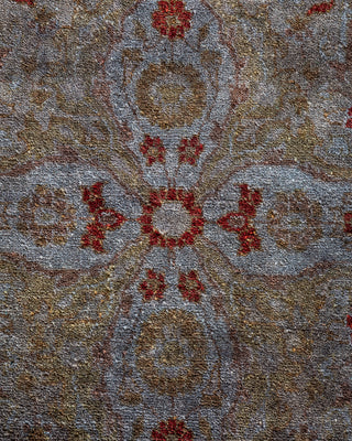 Contemporary Hand Knotted Overdyed Gray Area Rug 2' 7" x 4' 4"