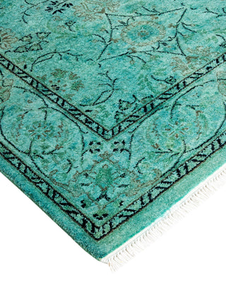 Contemporary Hand Knotted Overdyed Blue Area Rug 2' 7" x 4' 2"