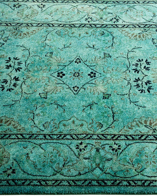 Contemporary Hand Knotted Overdyed Blue Area Rug 2' 7" x 4' 2"