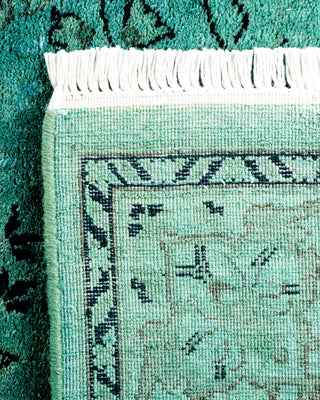 Contemporary Hand Knotted Overdyed Blue Area Rug 2' 7" x 4' 2"