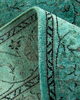Contemporary Hand Knotted Overdyed Blue Area Rug 2' 7" x 4' 2"