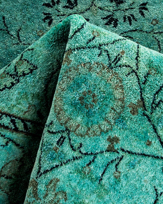 Contemporary Hand Knotted Overdyed Blue Area Rug 2' 7" x 4' 2"