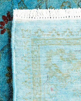 Contemporary Hand Knotted Overdyed Blue Area Rug 2' 8" x 4' 3"
