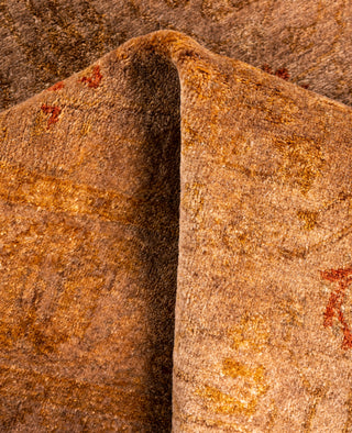 Fine Vibrance, One-of-a-Kind Hand-Knotted Area Rug  - Brown, 2' 9" x 4' 3"