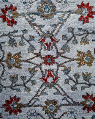 Contemporary Hand-Knotted Overdyed Gray Area Rug 2' 8" x 4' 5"